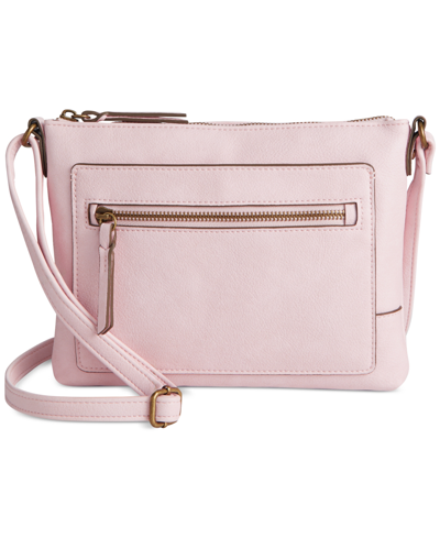Style & Co Hudsonn East West Crossbody, Created For Macy's In Lotus Pink