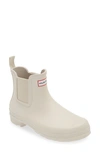 Hunter Original Waterproof Chelsea Rain Boot In Whitby Sand/millstone