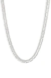 NORDSTROM BAGUETTE CUBIC ZIRCONIA TENNIS NECKLACE