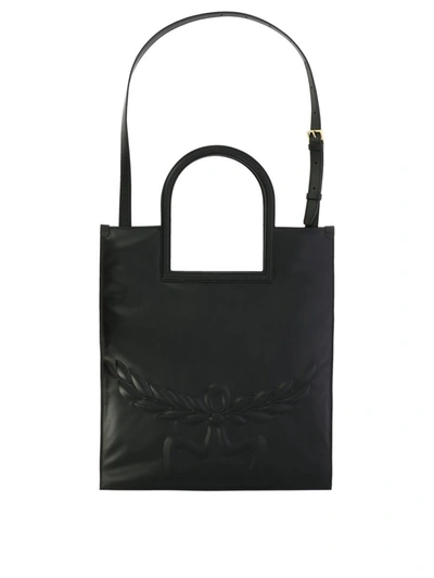 Mcm "arel" Tote Bag In Black