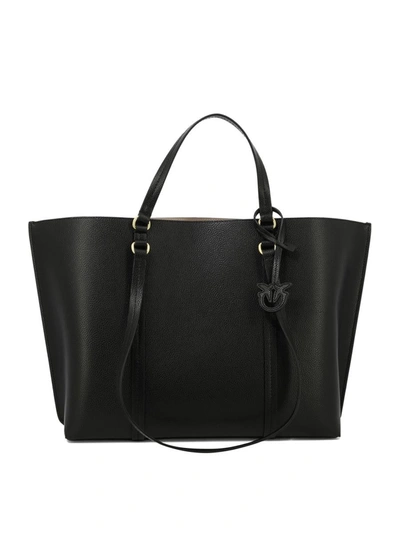 Pinko "carrie" Shopping Bag In Black