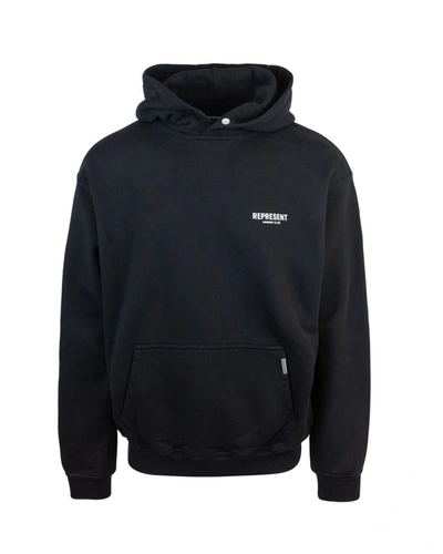 Represent Hooded Sweatshirt  Owners Club In Cotton In Nero