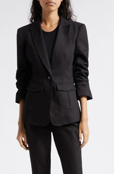 Cinq À Sept Louisa Single-breasted Blazer In Black