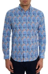 ROBERT GRAHAM VENLOW GEO PRINT COTTON BUTTON-UP SHIRT