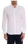 Robert Graham Men's Reid Textured Cotton Sport Shirt In White