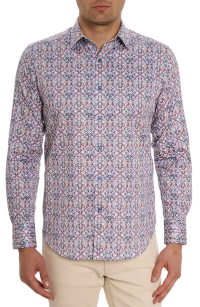 Robert Graham Caracas Long Sleeve Button Down Shirt In Neutral