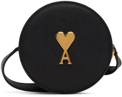 Ami Alexandre Mattiussi Black Round Paris Paris Bag In Black/001