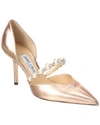 JIMMY CHOO AURELIE 85 LEATHER PUMP