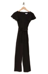 Calvin Klein Women's Tie-waist Sleeveless Jumpsuit In Black