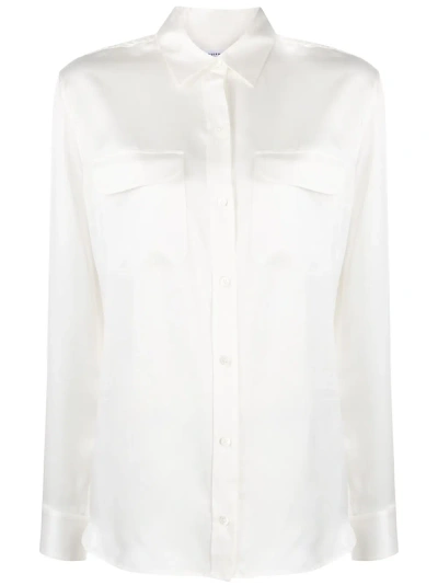 Equipment `signature` Shirt In Bianco