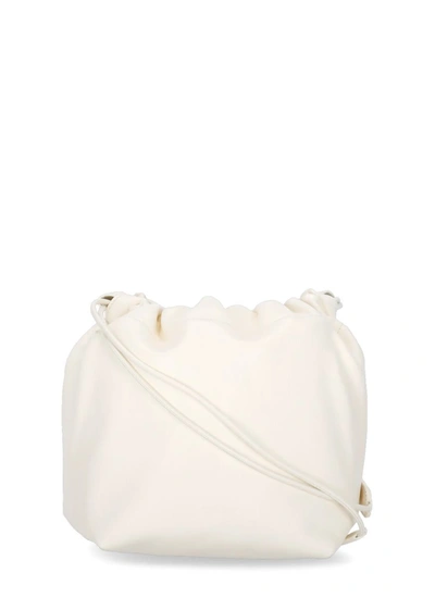 Jil Sander Leather Dumpling Bag In Cream