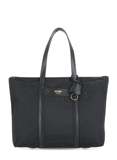Moschino Shopping Bag With Logo In Black
