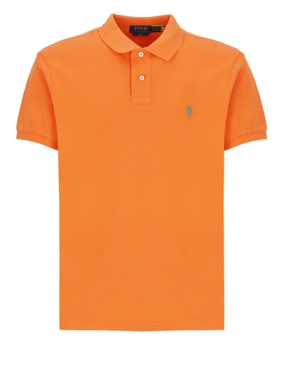Ralph Lauren Polo Shirt With Pony In Orange