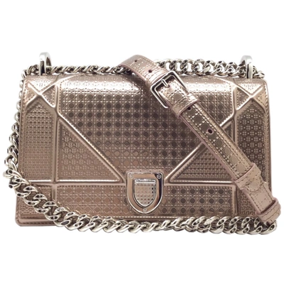 Dior Ama Gold Leather Shoulder Bag ()