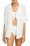 ROBIN PICCONE ROBIN PICCONE OVERSIZE COVER-UP SHIRT
