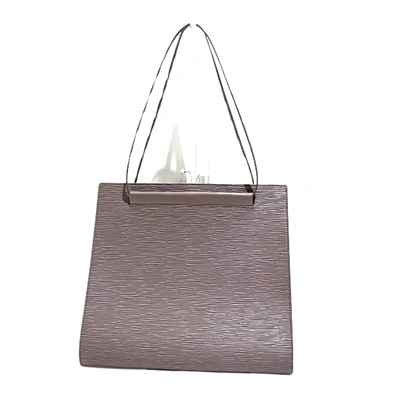 Pre-owned Louis Vuitton Saint Tropez Grey Leather Shoulder Bag ()