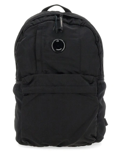 C.p. Company Nylon Backpack In Black