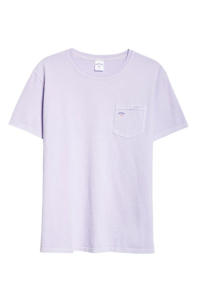 Noah Core Logo-print Cotton-blend Jersey T-shirt In Purple