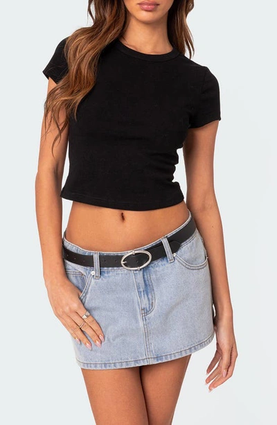 EDIKTED BETTER BASICS CROP T-SHIRT