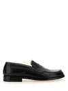 Premiata Round Toe Textured Finish Loafers In Black