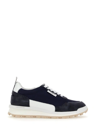 Thom Browne Sneaker With Logo In Blue