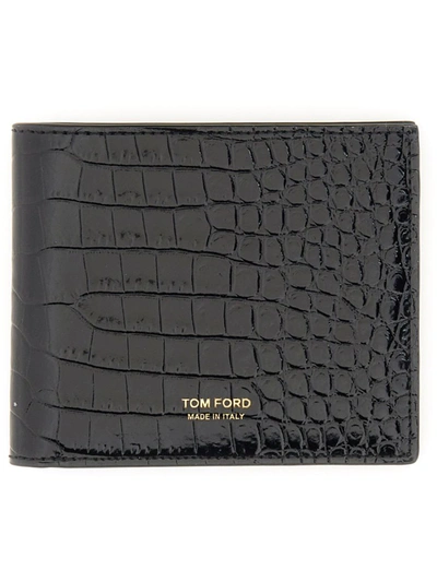 Tom Ford Bi-fold Wallet In Black