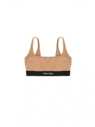 Tom Ford Bralette With Logo In Pink