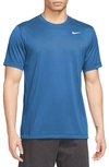 Nike Dri-fit Legend T-shirt In Star Blue,white