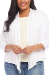 KAREN KANE CALLI DRAPED OPEN FRONT CARDIGAN