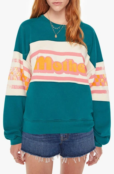 Mother The Banner Drop Square Sweater In  Speedway E