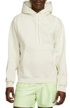 Nike Men's Solo Swoosh Fleece Pullover Hoodie In White