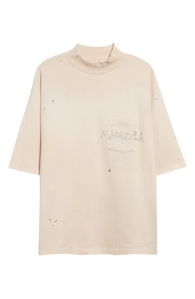 MAISON MARGIELA MAISON MARGIELA PAINT SPLATTER COTTON GRAPHIC T-SHIRT