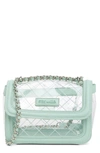 STEVE MADDEN ORCHID CLEAR CROSSBODY BAG