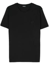 Dondup Plain Cotton T-shirt In Black
