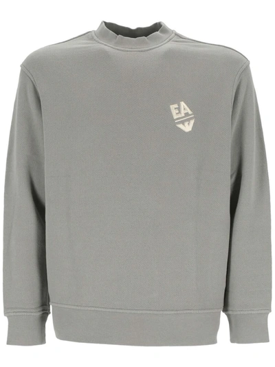 Ea7 Emporio Armani Sweaters In Grey