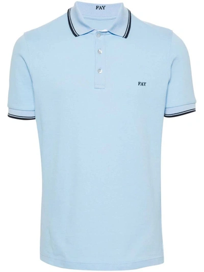Fay T-shirts And Polos In Blue