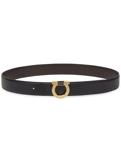 Ferragamo Belts In Nero Hickory