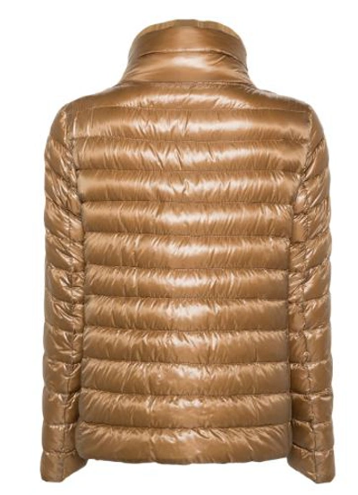 Herno Funnel Neck Reversible Puffer Jacket In Multi