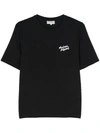 Maison Kitsuné Black Mini Handwriting T-shirt In Black