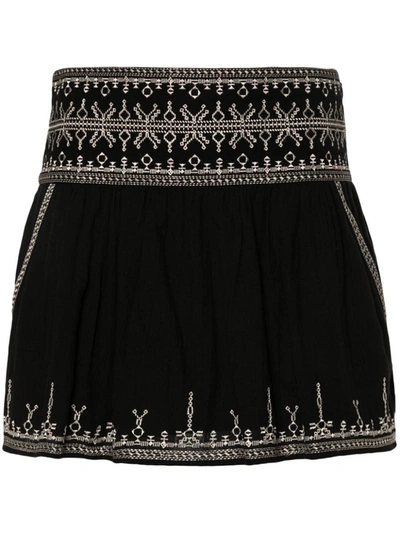 ISABEL MARANT ÉTOILE ISABEL MARANT ÉTOILE GEOMETRIC EMBROIDERY SKIRT