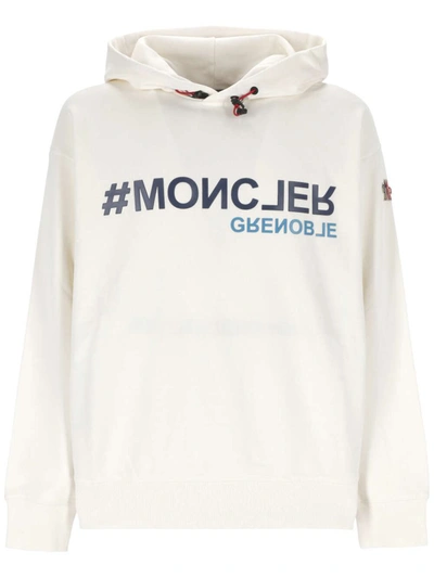 Moncler Grenoble Sweatshirt Logo Writing In White