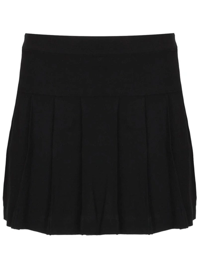 Palm Angels Skirts In Black Blac