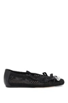 Simone Rocha Bell Charm Crochet Ballet Flat