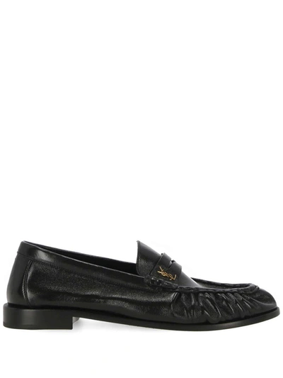 Saint Laurent Flat Shoes In Black