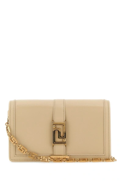 Versace Greca Goddess Clutch Beige