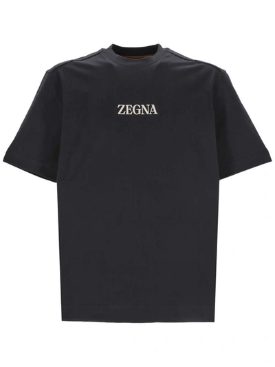 Zegna Jersey T-shirt In Black