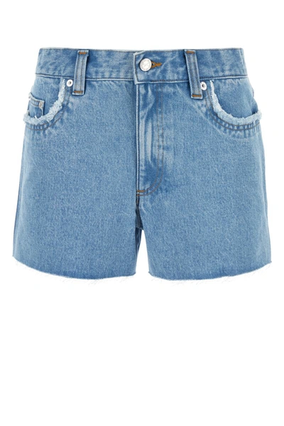 Apc A.p.c. Shorts In Lightblue