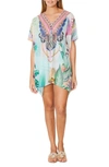 Ranee's Tropical Paradise Short Kaftan In Multi
