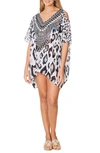 RANEE'S LEOPARD PRINT SHORT KAFTAN