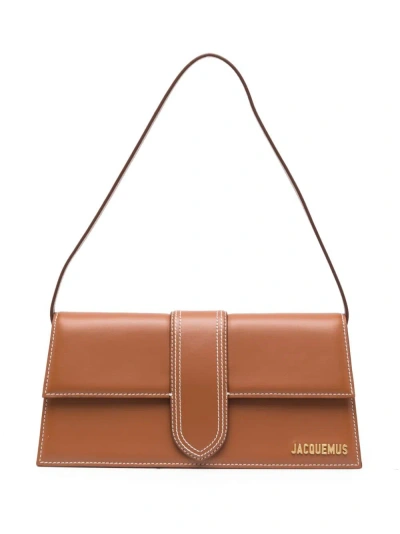 Jacquemus Le Bambino Long Shoulder Bag In Brown